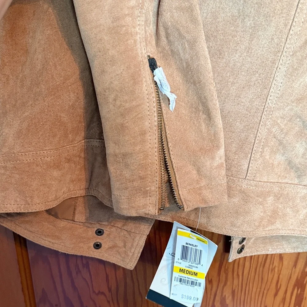 American Rag Light Brown Suede Leather Jacket - Picture 6 of 9